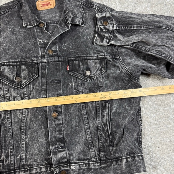 Vintage Levis 70507-0253 Acid Wash Trucker Jean Jacket Mens Size Large USA - Picture 3 of 5